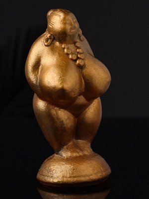 Фигурка гипс «Богиня плодородия», 13x6x6 см, бронза
