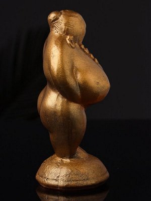 Фигурка гипс «Богиня плодородия», 13x6x6 см, бронза