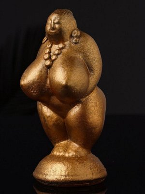 Фигурка гипс «Богиня плодородия», 13x6x6 см, бронза
