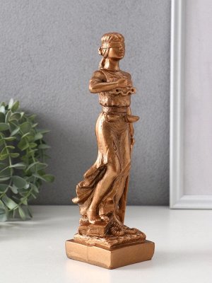 Фигурка гипс «Фемида - богиня правосудия», 23x8x7 см, бронза