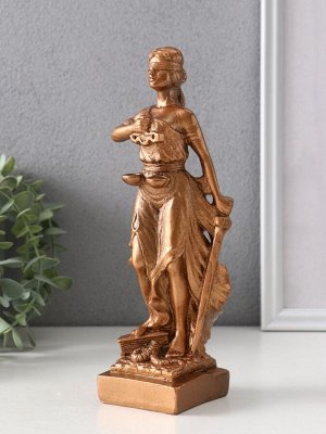 Фигурка гипс «Фемида - богиня правосудия», 23x8x7 см, бронза