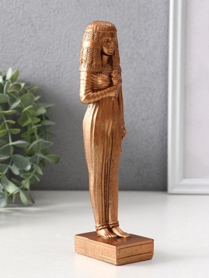 Фигурка гипс «Богиня египетская», 19.5x4x5.5 см, бронза