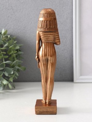 Фигурка гипс «Богиня египетская», 19.5x4x5.5 см, бронза