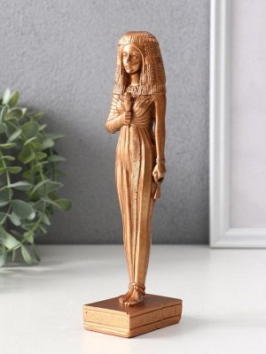 Фигурка гипс «Богиня египетская», 19.5x4x5.5 см, бронза