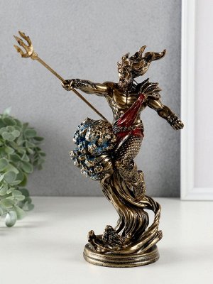 Фигурка полистоун «Посейдон с трезубцем», 11x11x21.5 см