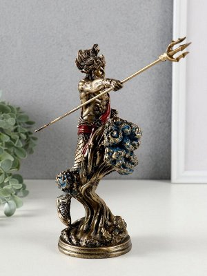 Фигурка полистоун «Посейдон с трезубцем», 11x11x21.5 см