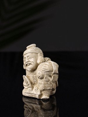 Набор фигурок «Нэцкэ», 5 шт., 20x10x7 см, бежевый
