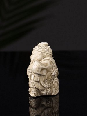 Набор фигурок «Нэцкэ», 5 шт., 20x10x7 см, бежевый