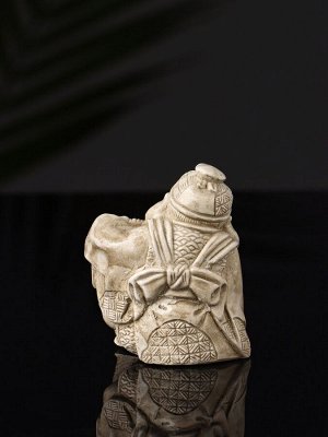 Набор фигурок «Нэцкэ», 5 шт., 20x10x7 см, бежевый