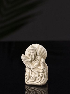 Набор фигурок «Нэцкэ», 5 шт., 20x10x7 см, бежевый