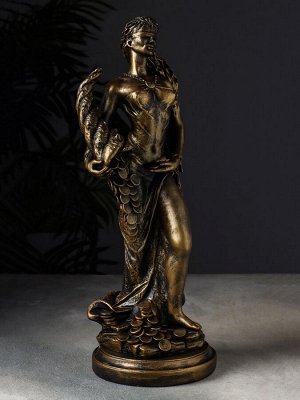Фигура гипс «Фортуна», 14x14x44 см, под бронзу