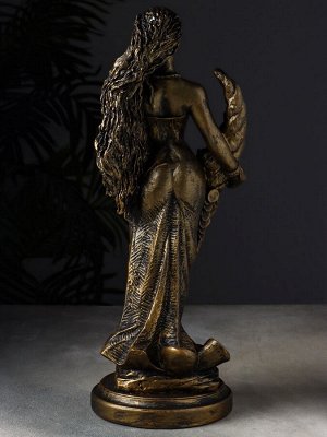 Фигура гипс «Фортуна», 14x14x44 см, под бронзу