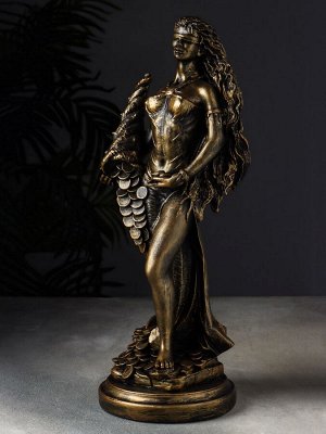 Фигура гипс «Фортуна», 14x14x44 см, под бронзу
