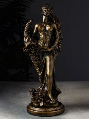 Фигура гипс «Фортуна», 14x14x44 см, под бронзу