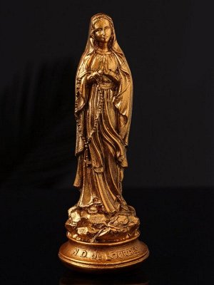 Фигурка гипс «Дева Мария», 14x5 см, бронза