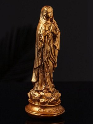 Фигурка гипс «Дева Мария», 14x5 см, бронза