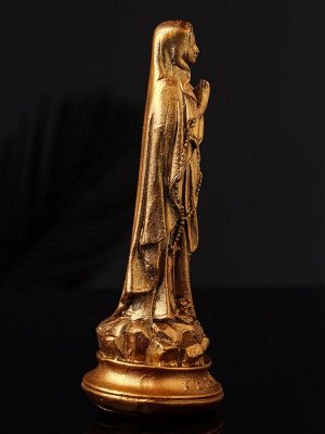 Фигурка гипс «Дева Мария», 14x5 см, бронза