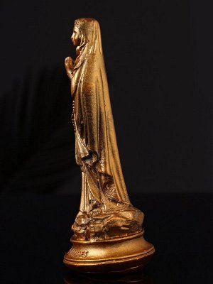 Фигурка гипс «Дева Мария», 14x5 см, бронза