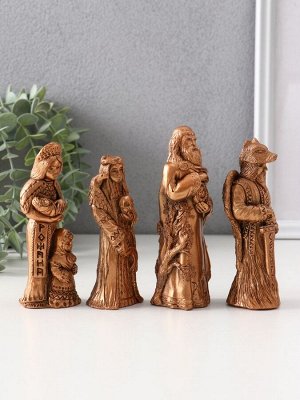 Набор фигурок «Славянские боги», 4 шт., высота от 10.5 до12.5 см, бронза