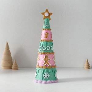 Фигурка полистоун «Ёлочка глазированная с пряничкой», 9x8.5x25 см