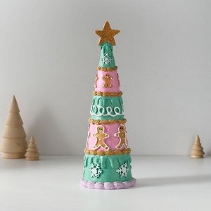 Фигурка полистоун «Ёлочка глазированная с пряничкой», 9x8.5x25 см