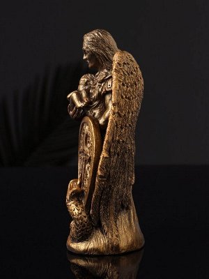 Фигурка гипс «Архангел Михаил», 14x9x4 см, под бронзу