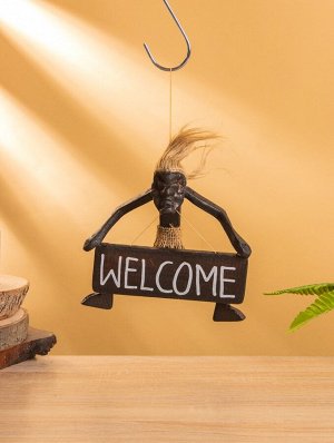 Сувенир табличка «Абориген Welcome», 17x15x6.5 см, дерево