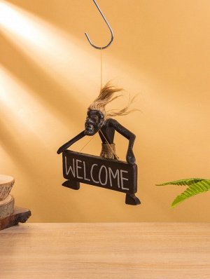 Сувенир табличка «Абориген Welcome», 17x15x6.5 см, дерево