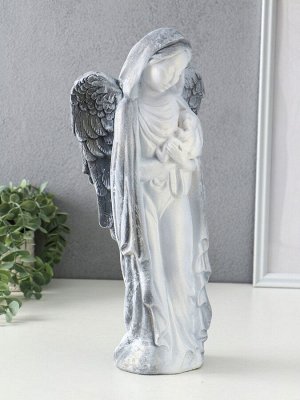 Фигура гипс «Ангелина с младенцем» 17x10x40 см, антик