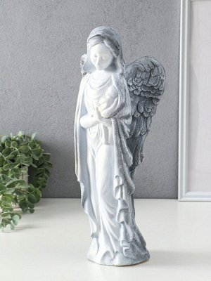 Фигура гипс «Ангелина с младенцем» 17x10x40 см, антик