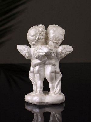 Фигурка гипс «Ангелы шепчутся», 9x8x4 см, перламутр