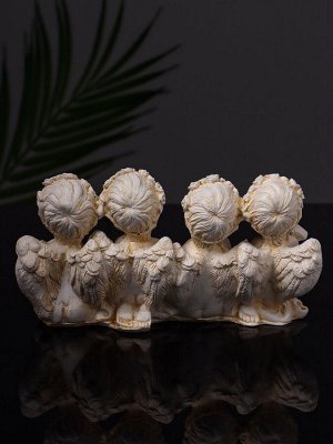 Фигурка гипс «Ангелы Love», 7x13x5 см, позолота