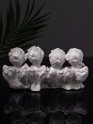 Фигурка гипс «Ангелы Love», 7x13x5 см, перламутр