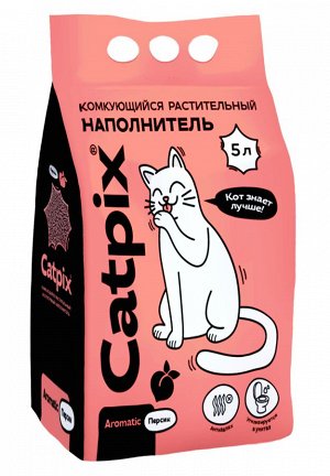 Растительный наполнитель CatPix 5л Персик
