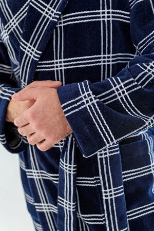 Мужской халат "Спенсер-2" 2200-М / Синий