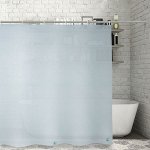 Штора для ванной «Классика», 180?180 см, PEVA, цвет голубой
