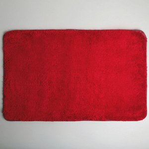 Коврик Доляна «Нина», 50x80 см, цвет бордовый