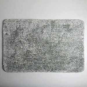 Коврик Доляна «Нина», 50x80 см, ворс короткий, цвет серый