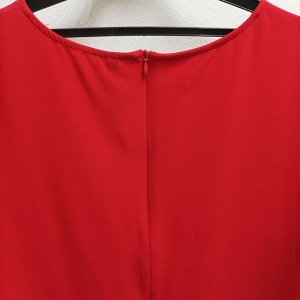 Платье красное прямое, XL