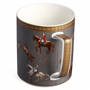 Фарфоровая кружка Horse Club 560 мл — элегантная коллекция с лошадьми