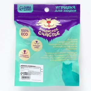 Игрушка для кошек «Бабочка» из кошачьей мяты, 8x6.5 см