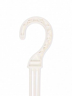 Подвес для кашпо, h=47 см, пластиковый, белый