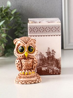 Фигурка гипс «Сова», 10x7x6.5 см
