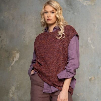 Арт-лен — новинки джемперов из 100% льна. До 56 размера