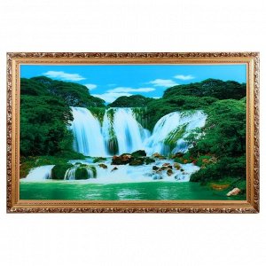 Световая картина "Горный водопад" 117*75 см
