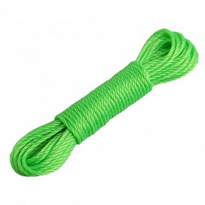 Верёвка бельевая Доляна, d=3 мм, длина 10 м, цвет МИКС