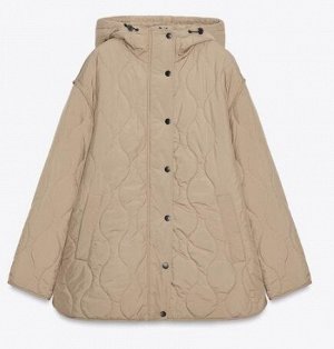 СТЕГАНАЯ КУРТКА С КАПЮШОНОМ WATER REPELLENT, арт.8372282, хаки
