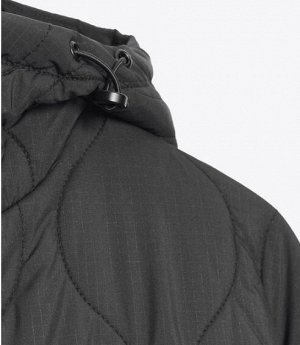 СТЕГАНАЯ КУРТКА С КАПЮШОНОМ WATER REPELLENT, арт.8372282, черный