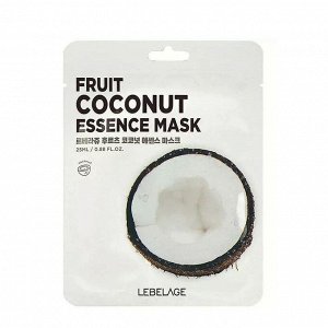 LEBELAGE маска тканевая для лица Frut Coconut mask pack, 25гр
