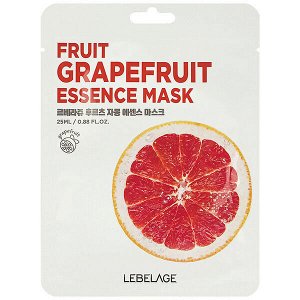 LEBELAGE маска тканевая для лица Frut Grapefruit mask pack, 25гр